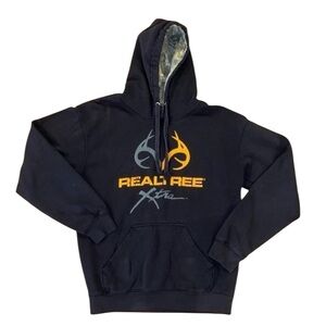Realtree Xtra Graphic Camouflage Outdoor Hoodie Pullover Size Small